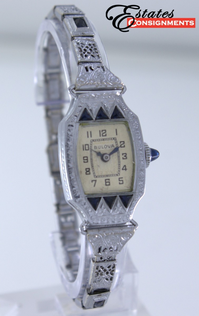 1924 Bulova Art Deco Watch - Miss Liberty - Filigree Band | eBay 1924 Bulova Art Deco Watch - Miss Liberty - Filigree Band | eBay