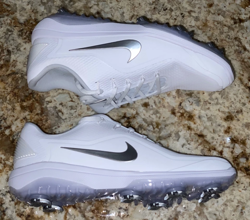 NIKE React Vapor 2 Blanco Plata Gris Zapatos de Golf Botines Damas NUEVO Mujeres Talla 10 Foto 2 de 4