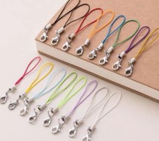 colour Strap Charm Cord Lanyard Lobster Clasp Rope Keychains Hooks Mobile Charm