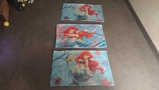 Disney Little Mermaid Full Size Sheet Set, 3 pillowcases,top sheet,2014 