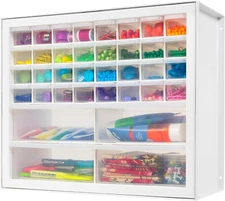 USA Screw Tool Organizer Small Parts Cabinet Chest, 36-Drawer Hardware Electroni