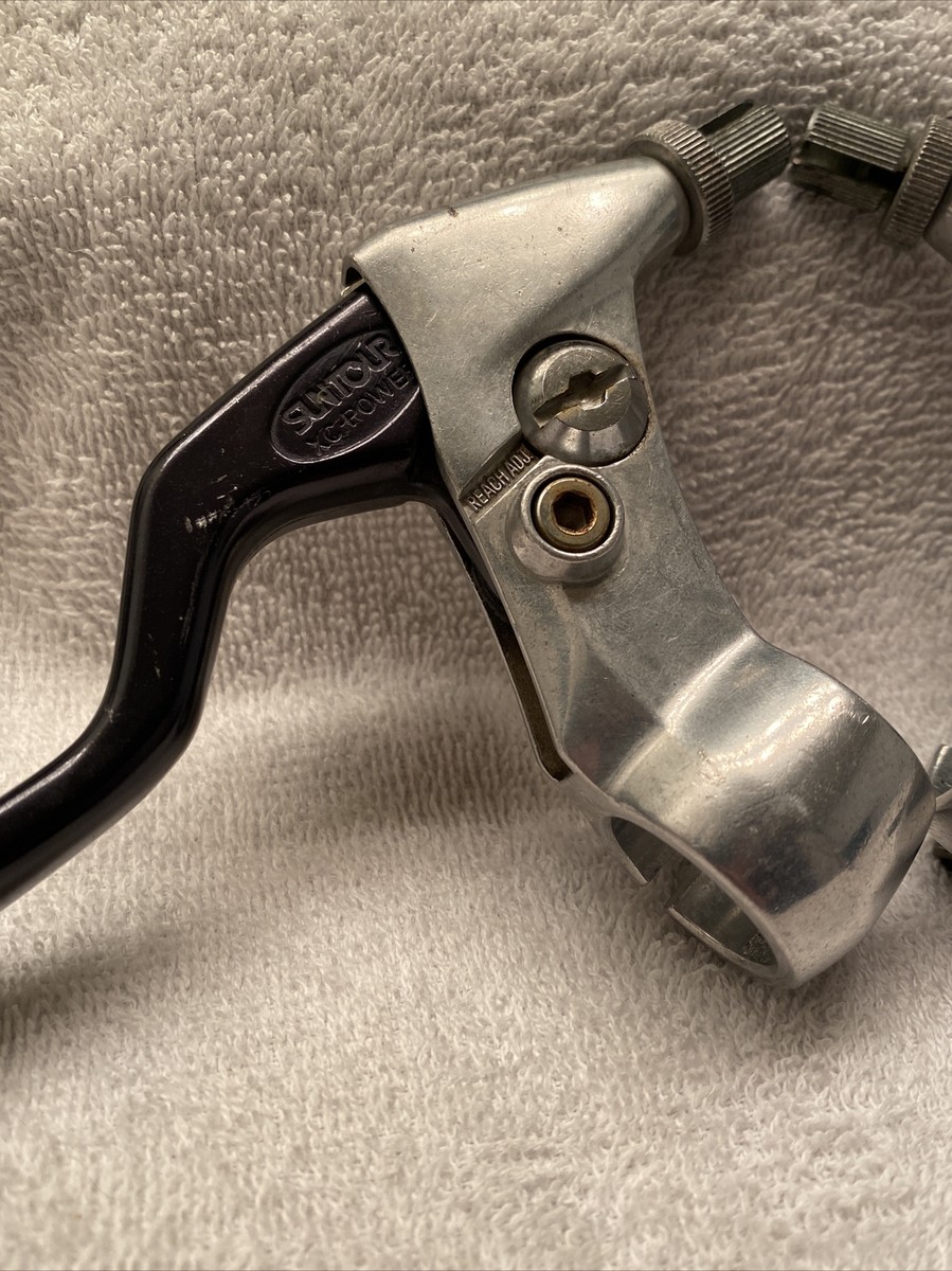Vintage SunTour XC Power Brake Lever Set Silver 1980s MTB Sun Tour