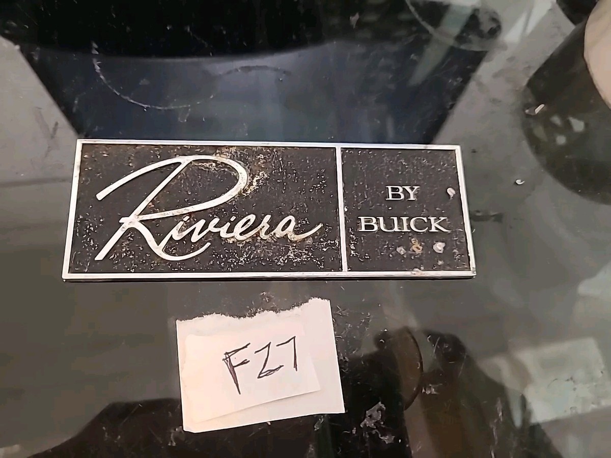 VINTAGE 1965 BUICK RIVIERA GLOVE BOX DOOR EMBLEM OEM 1372265 GM | eBay