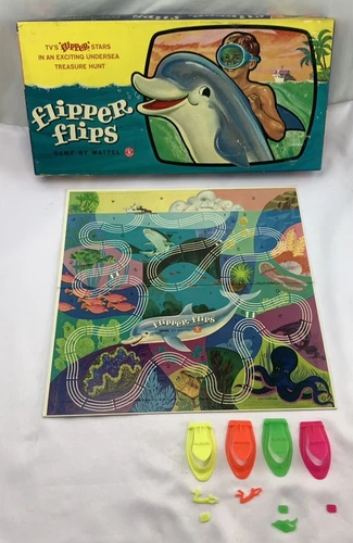1965 Flipper Flips Game by Mattel in Great Condition FREE SHIPPING