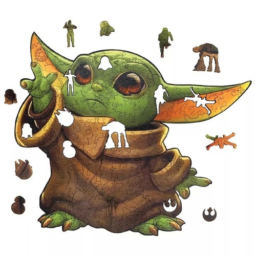 Puzzle Star Wars Baby Yoda The Mandolorian jouet enfant 160 pièces format A4 - Photo 11 sur 11