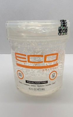 Eco Style Professional Styling Gel Krystal 16oz - For all hair types-New Sealed