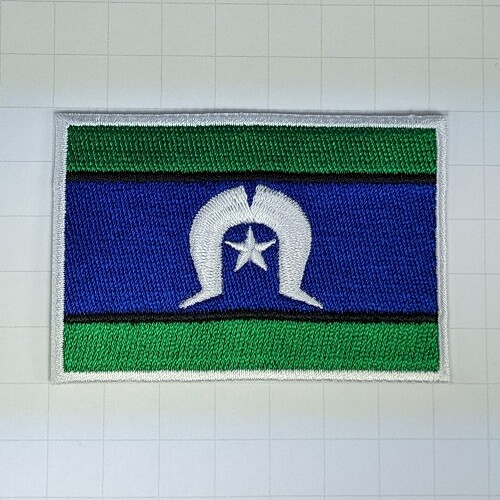 White Border Country Region City Flag Iron on Patch (Approx.7x5x0.1cm 2.8x2inch) - Picture 46 of 54