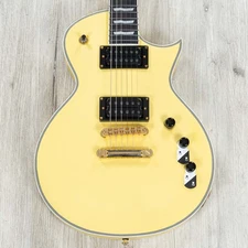 ESP LTD Eclipse-1000T CTM Guitar, Macassar Ebony Fretboard, Vintage Gold Satin