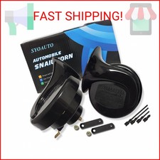 SYOAUTO Car Horn 12V Loud Universal Fit High Low Tone Waterproof Truck Horn Repl