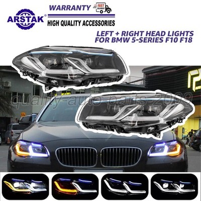 LED Headlight Assembly For BMW 5 Series F10 F11 2010-13 528i 535i W/ Xenon & AFS
