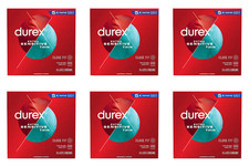 Durex Close Fit Condoms 6 Pack 24ct Extra Sensitive Thin Latex Bulk