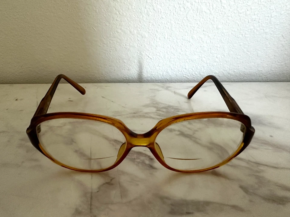 De colección Años 70 Christian Dior 2062 10 Anteojos DE GRAN TAMAÑO Ámbar Transparente Alemania 56 15 Foto 2 de 4