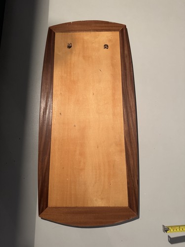 Vintage Teak Backed Wall Mirror Stylist Shaped Mid Century Mirror - Bild 4 von 4