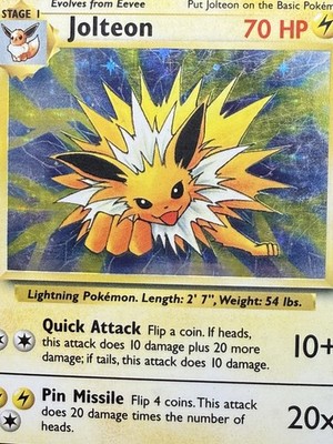 Jolteon 4/64 Jungle Holo No Symbol Error WOTC MP | eBay