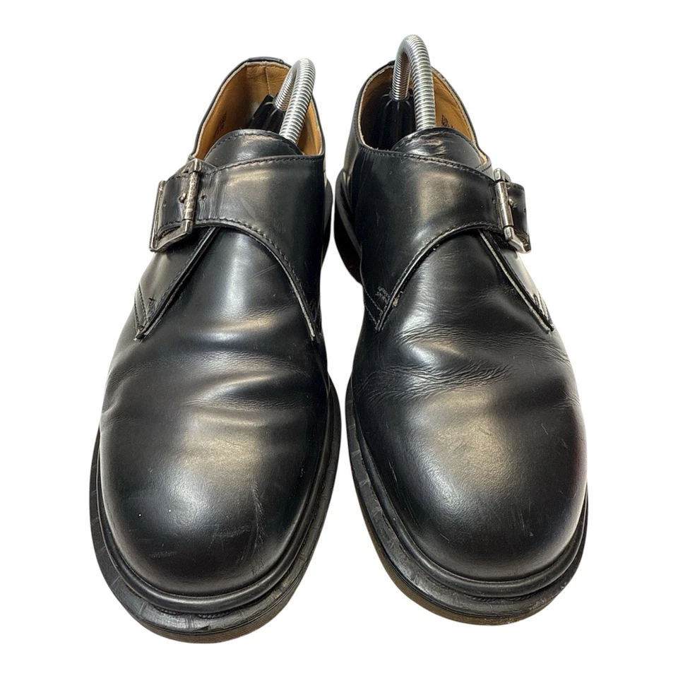 VTG Dr. Martens 2039 Monk Strap Black Leather Oxfords England US 9 - Image 3 of 4