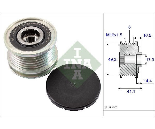ALTERNATOR FREEWHEEL CLUTCH 535 0178 10 FOR PEUGEOT 3008/MPV 207/207+ 208/I 1.4L - Image 11