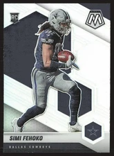 2021 Panini Mosaic #341 Simi Fehoko Prizm Silver RC