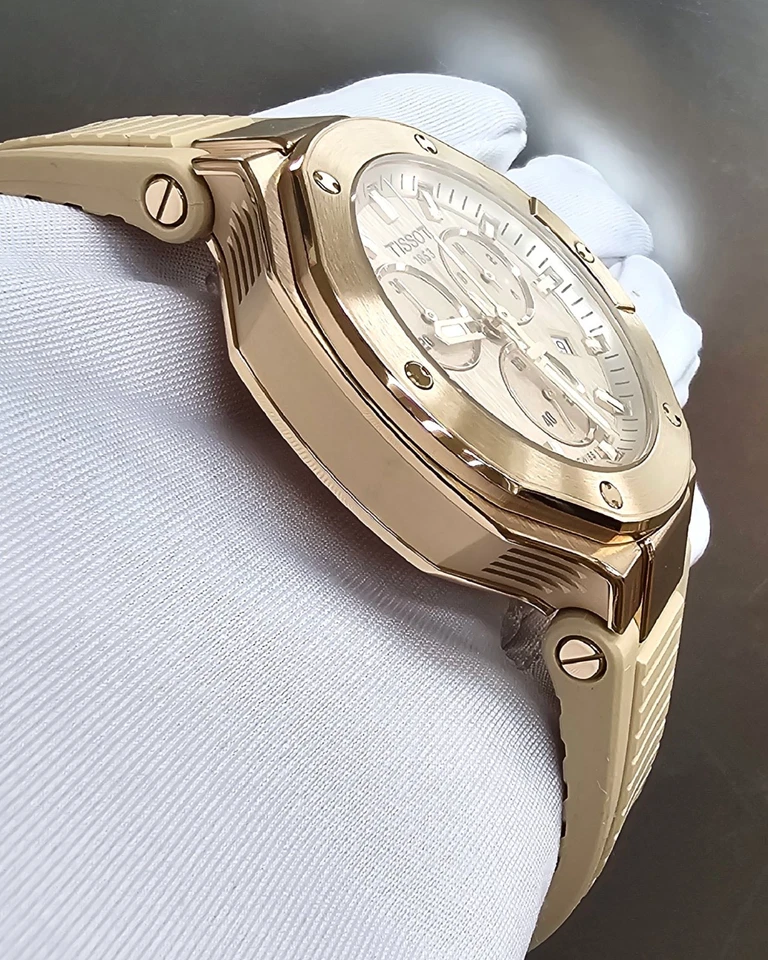 TISSOT T-Race Quartz Chronograph 38MM Nude Dial Men's Watch T141.817.37.501.00 - Image 3 of 4