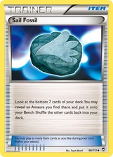 Sail Fossil (98/111) [XY: Furious Fists] Moderately Played Reverse Holofoil Poke