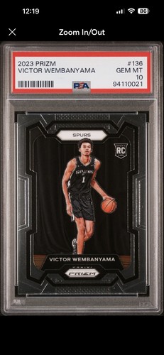 2023-24 Prizm Victor Wembanyama #136 PSA 10 ROOKIE Spurs 🔥