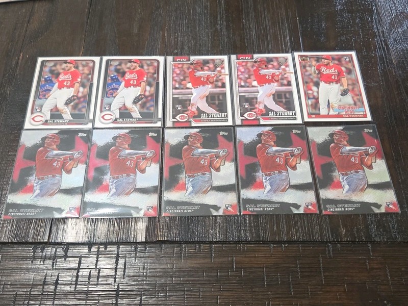 Sal Stewart Reds 2026 Topps Flagship Collection RC Rookie 10x Card Lot