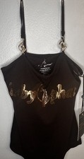 Y2K Baby Phat brown with gold rhinestone cat ...