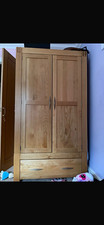Cambridge OAK Furniture 2 Drawer Chest Light Oak Wood Metal Handles 95cm