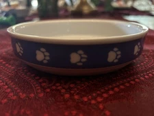 Dog Bowl With Paw Prints !!