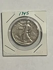 1945 Walking Liberty  90% Silver Half Dollar