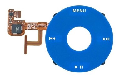 Blue Click Wheel Flex for iPod Classic Video 5th and 5.5 gen