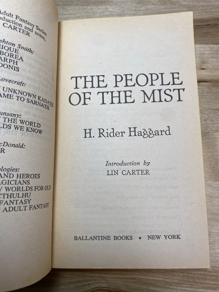 The People Of The Mist By H. Rider Haggard 1st Ballantine 1974 Foto 4 de 4