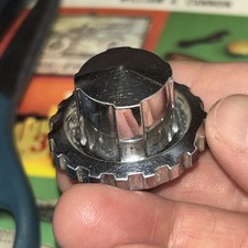 1948 Ford Radio Tuning Knob Delux 1940s Rare Original Old Vintage Usa Chrome