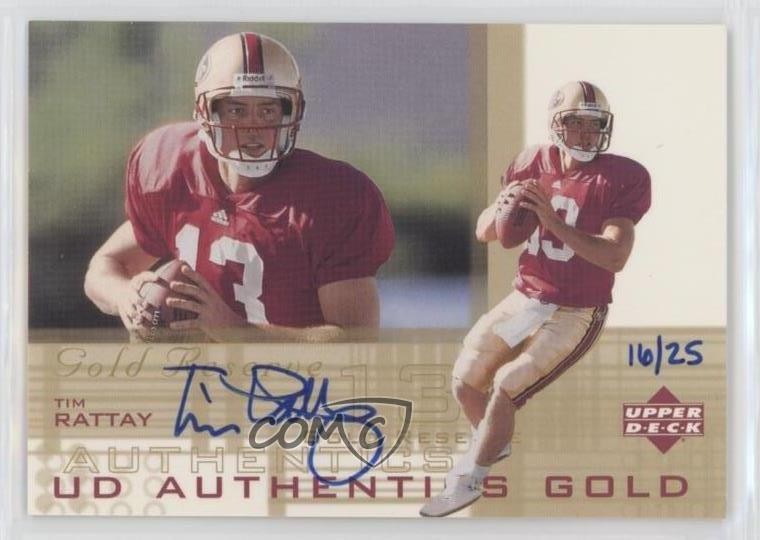 Tim Rattay Upper Deck Encore UD Authentics #TR UD Authentics