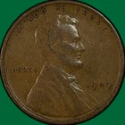 1909-VDB Lincoln Wheat Cent Very Fine VF Coin #33672