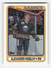 1990-91 Topps #42b Alexander Mogilny RC Near Mint or Better