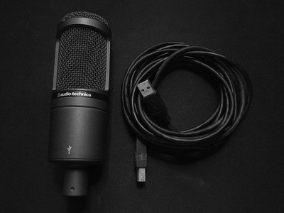 Audio-Technica AT2020 USB Kondensator Mikrofon Set mit Ausleger & Pop Filter