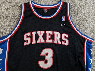 Vintage Allen Iverson Sixers NBA Nike Team Throwback 77 Jersey #3