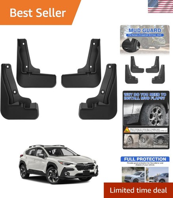 #ad Black Mud Flaps for 2024 2026 Subaru Crosstrek Front amp; Rear Set $48.00