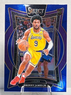 2024-25 Panini Selet Bronny James Jr. Blue Lakers #90