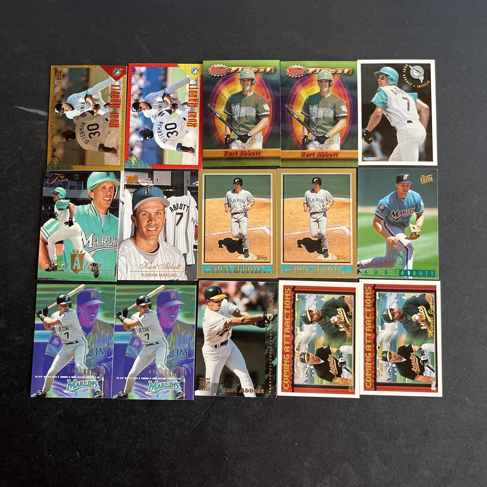 Kurt Abbott Lot 15 Cards -Florida Marlins – 5RC Mint (RoxKA)