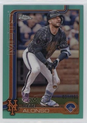 2025 Topps Chrome Aqua Lava Refractor 31/199 Pete Alonso #136 0c3h