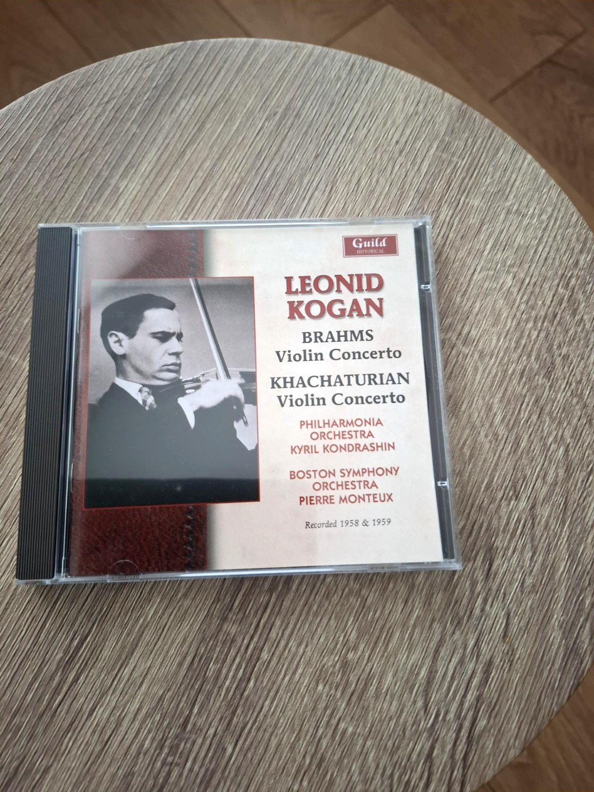 Leonid Kogan Plays Johannes Brahms & Aram Khachaturian Violin Concerto CD