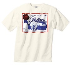 Polar Cerveza Vintage Cuban Logo Graphic T-Shirt | Historic Beer of Cuba Shirt