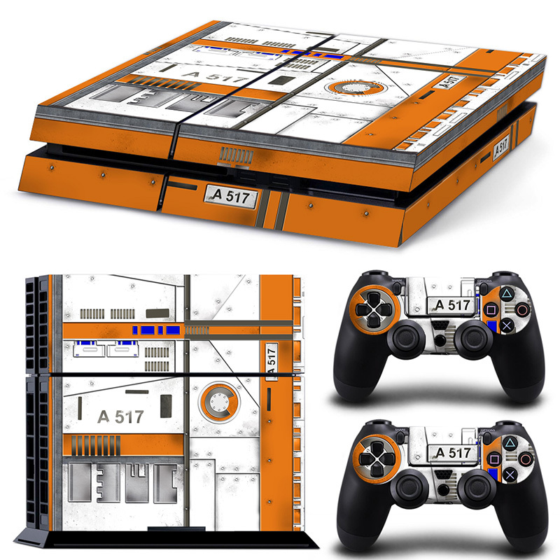 PS4 Playstation 4 Console Skin Decal Sticker Airplanes Board 747 Custom Set-image