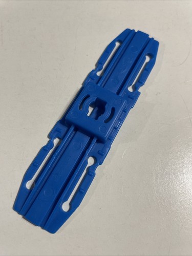 Hot Wheels Part - Track Connector - Long, Blue W/ Square Socket - Lot Of 2 - Picture 3 of 5