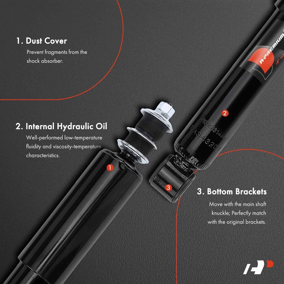 A-Premium 2x Amortiguador Delantero para Pickup Isuzu Nissan 521/620 Pickup 720 D21 Foto 3 de 4