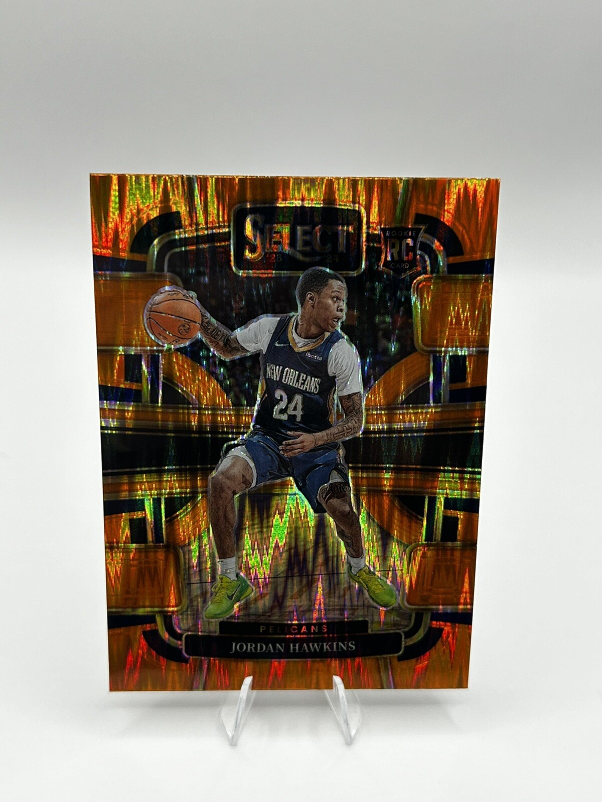 2023-24 Select Jordan Hawkins #72 Concourse Level ORANGE FLASH RC Pelicans