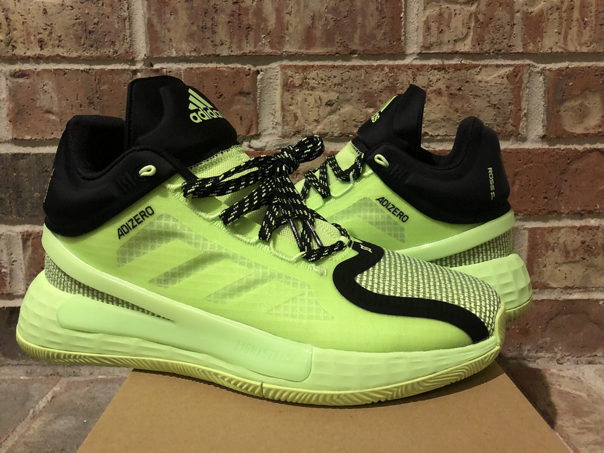 New 9 Adidas D Rose 11 Mid Men Basketball Signal Green Black