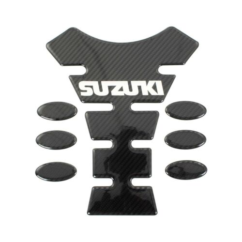 CARBON LOOK LOGO TANK PROTECTION PAD - SUZUKI