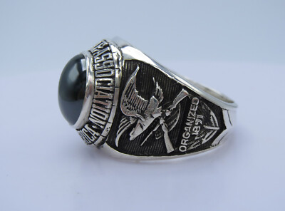 Nra Rings SILVER 925 , RING , NRA Ring , MILITARY RING , NRA RING , NRA RING ,US ...